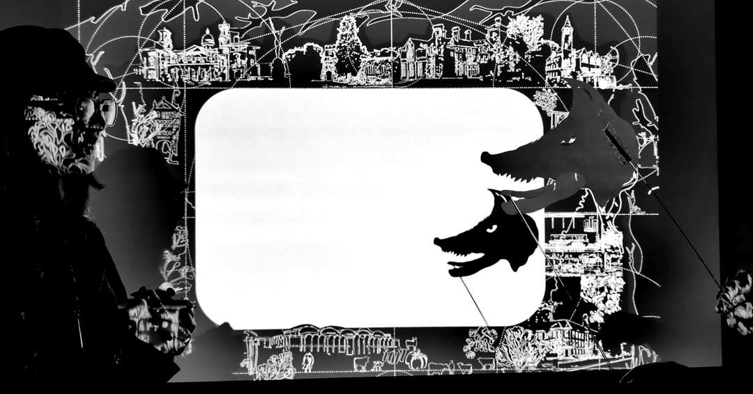 Shadow puppet workshop at Middlesex University